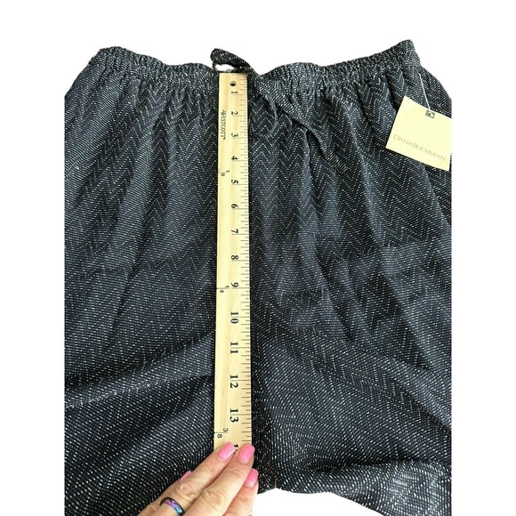 NWT $208 Dana Buchman Size 8 Lined Stretch Zigzag Navy Cream Straight Leg #X3-3 - Picture 9 of 16